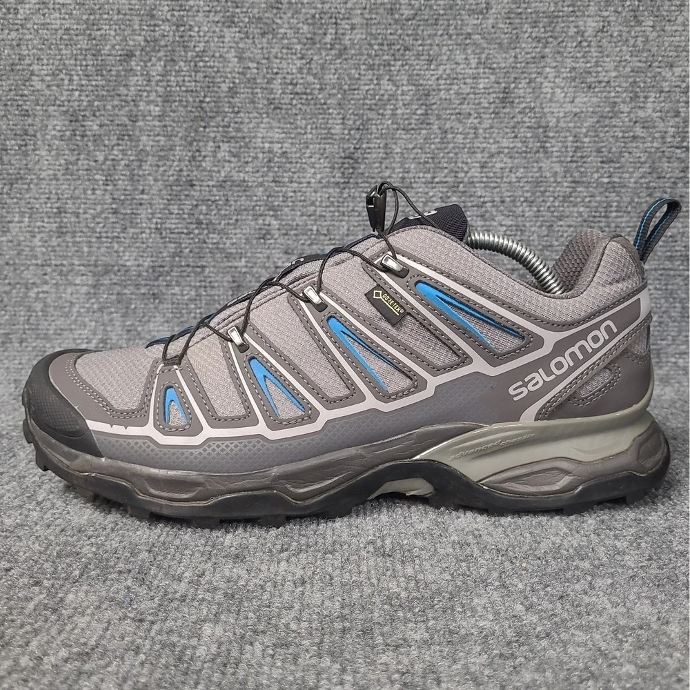 SALOMON Mens X Ultra Pioneer GORE-TEX Waterproof Hiking Shoes Gray SZ 10.5